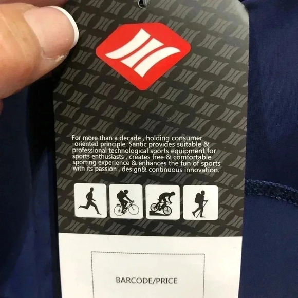 Antic Bike Cycling Shorts, 4D Padded,Quick Dry, Breathable, Hip Pocket - Navy - Picture 12 of 16